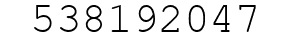 Number 538192047.