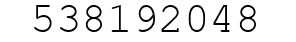 Number 538192048.