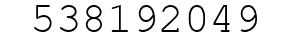 Number 538192049.
