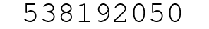 Number 538192050.