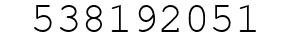 Number 538192051.