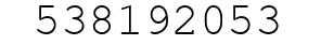 Number 538192053.