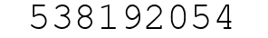 Number 538192054.