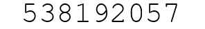 Number 538192057.
