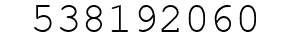 Number 538192060.