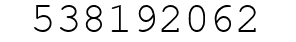 Number 538192062.