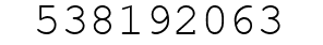 Number 538192063.