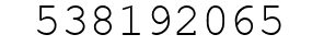 Number 538192065.