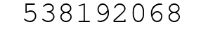 Number 538192068.