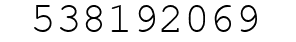 Number 538192069.