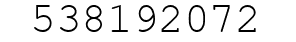 Number 538192072.
