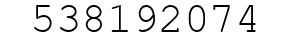 Number 538192074.