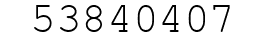 Number 53840407.