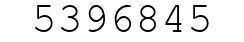 Number 5396845.