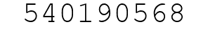 Number 540190568.