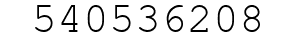 Number 540536208.
