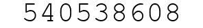 Number 540538608.