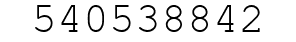 Number 540538842.