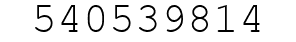 Number 540539814.