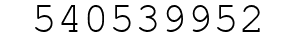 Number 540539952.