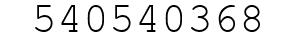 Number 540540368.