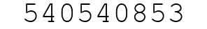 Number 540540853.