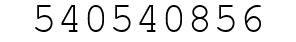 Number 540540856.