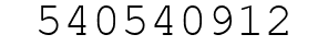 Number 540540912.
