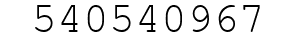 Number 540540967.