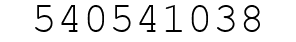 Number 540541038.