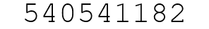 Number 540541182.