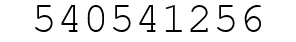 Number 540541256.