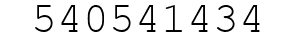 Number 540541434.