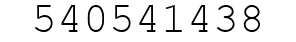Number 540541438.