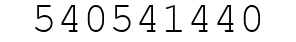 Number 540541440.