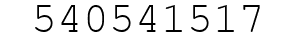 Number 540541517.