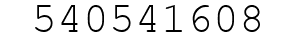 Number 540541608.