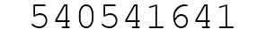 Number 540541641.