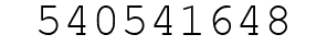Number 540541648.