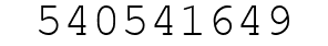 Number 540541649.