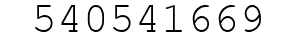 Number 540541669.