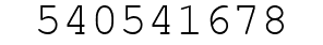 Number 540541678.