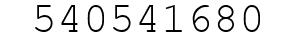 Number 540541680.