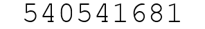 Number 540541681.