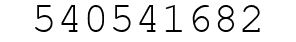 Number 540541682.