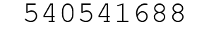 Number 540541688.