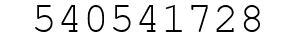 Number 540541728.