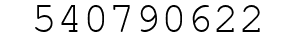 Number 540790622.