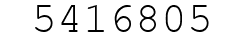 Number 5416805.