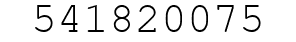 Number 541820075.